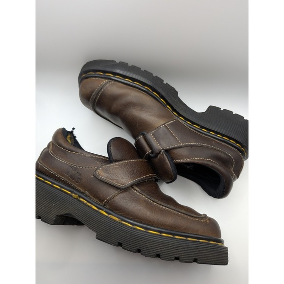 VTG Dr. Martens MIE Monk Strap Chunky Soles England‎ Shoes UK 4 US 5 W 7 Grunge main image 7
